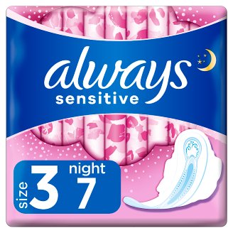 Always Ultra Sensitive Night Egészségügyi Betét (3-as Méret), 7 db