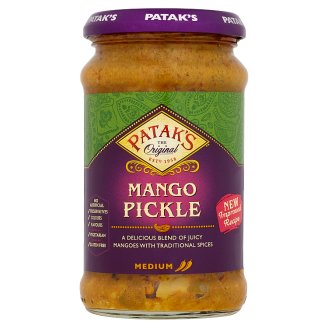 Patak's Mango Pickle közepesen csípős marinált mangó fűszerekkel 283 g