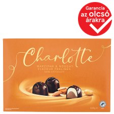 Charlotte Marzipan & Nougat Flavour Pralines Dark Chocolate 228 g