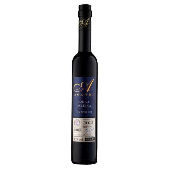 Agárdi Miraculum Pure Plum Brandy 40% 500 ml