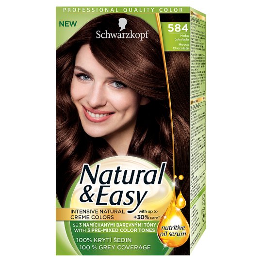 Schwarzkopf Natural & Easy 584 Mokka Csokoládé tartós krémhajfesték