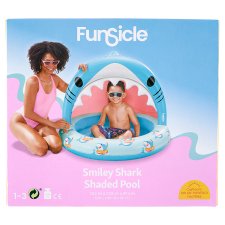 Funsicle Smiley Shark árnyékolt medence 1,02 m x 1,02 m x 81 cm
