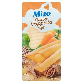 Mizo zsíros, félkemény, szeletelt, füstölt trappista sajt 125 g
