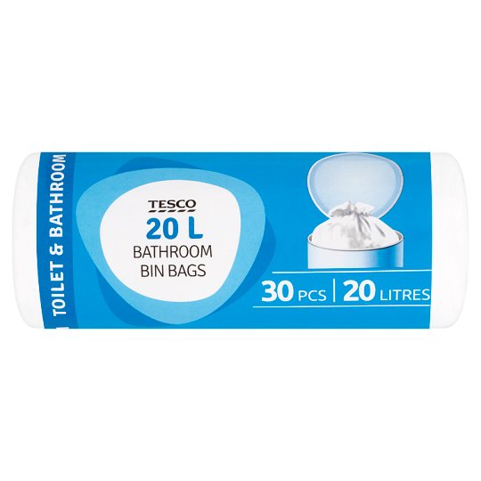 Tesco toalett és fürdőszoba szemeteszsák 20 l 30 db