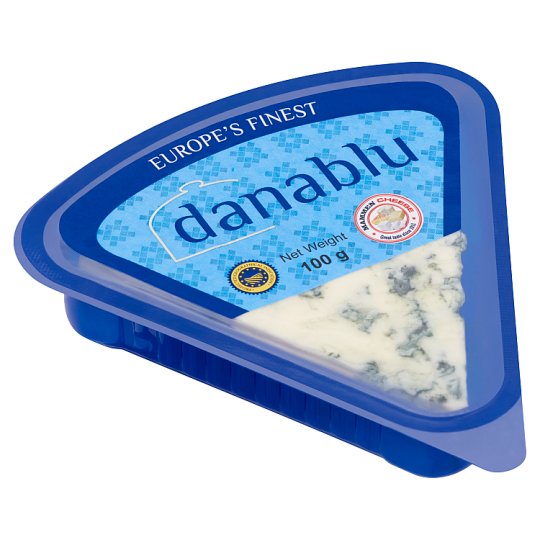 Danablu zöld nemespenésszel érő, zsíros, lágy sajt 100 g