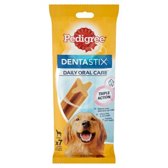Pedigree DentaStix kiegészítő állateledel 25 kg+-os, 4 hónapnál idősebb kutyáknak 7 db 270 g