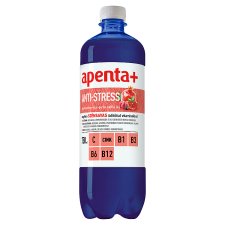 Apenta+ Anti-Stress Pomegranate, Acai and Red Grape Flavoured, Lightly Carbonated Soft Drink 750 ml