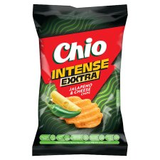 Chio Exxtra Intense sajt és jalapeño chili ízű csípős burgonyachips 55 g