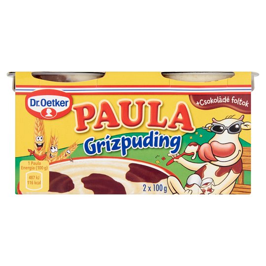 Dr Oetker Paula Semolina Pudding With Chocolate Flavoured Pudding 2 X 100 G Tesco Groceries