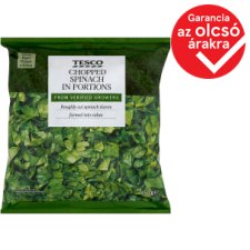 Tesco Quick-Frozen Chopped Spinach in Portions 450 g