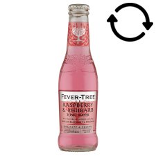 Fever-Tree Raspberry & Rhubarb Tonic Water Flavored Carbonated Soft Drink 200 ml