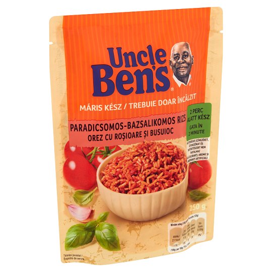 Uncle Ben's előfőzött paradicsomos-bazsalikomos rizs 250 g