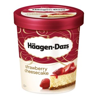 Häagen-Dazs túrótortás jégkrém eperöntettel és keksszel 500 ml