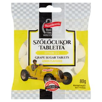 Házisweets citromízű szőlőcukor tabletta 80 g