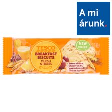 Tesco müzlivel és 5 féle gabonával készült kekszek 50 g