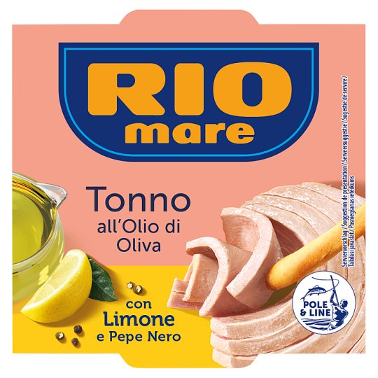 Rio Mare Piece of Tuna in Olive Oil with Lemon Juice and Black Pepper 130 g Tesco Online