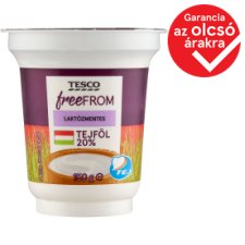 Tesco Free From laktózmentes tejföl 20% 150 g