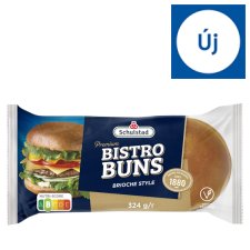 Schulstad Premium Brioche stílusú hamburgerzsemle 4 x 81 g (324 g)