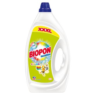 Biopon Takarékos Color mosószer színes ruhákhoz 80 mosás 4 l