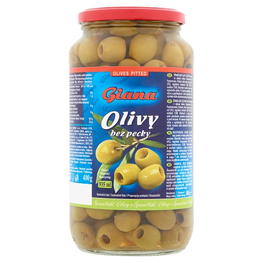Giana spanyol zöld magozott olívabogyó sós lében 880 g