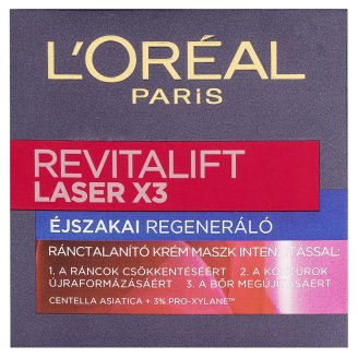 L'Oréal Paris Revitalift Laser X3 éjszakai regeneráló ránctalanító krém 50 ml
