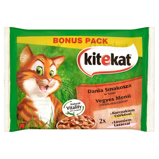 Kitekat Vegyes Menü teljes értékű állateledel felnőtt macskák számára