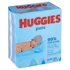 Huggies Pure babatörlőkendő 4 x 56 db