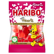 Haribo Love Hearts gyümölcsízű gumicukorka 100 g