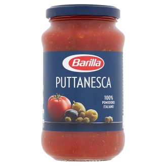 Barilla Puttanesca paradicsomszósz olívabogyóval és kapribogyóval 400 g