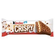 Kinder Crispy tejcsokoládéval bevont ropogós ostya töltelékkel 34 g