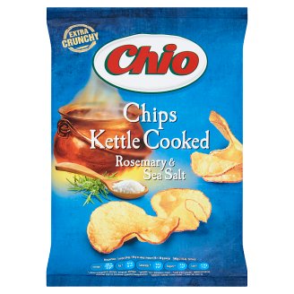 Chio Kettle Cooked rozmaringos-tengeri sós ízesítésű héjas burgonyachips 80 g