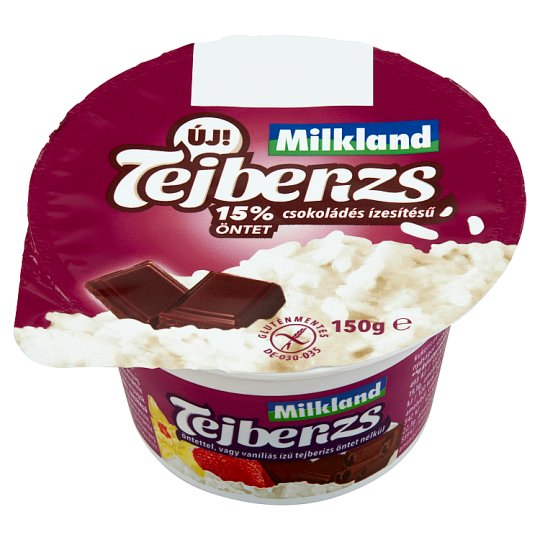 Milkland tejberizs csokoládés ízesítésű öntettel 150 g