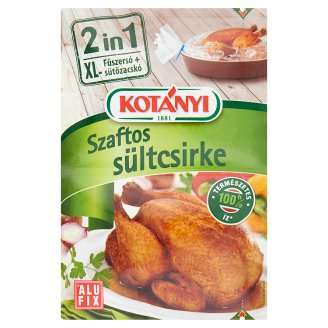Kotányi 2 in 1 szaftos sültcsirke fűszersó + XL sütőzacskó 25 g