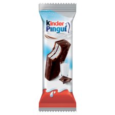 Kinder Pingui Cacao Milk and Cocoa Cream Filled Cake in Dark Chocolate Coating 30 g