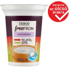 Tesco Free From laktózmentes tejföl 20% 330 g