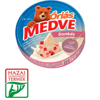 Medve sonkás kenhető, félzsíros ömlesztett sajt 6 db 200 g