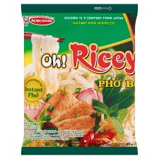 Oh! Ricey Beef Flavored Instant Rice Noodle Soup 63 g