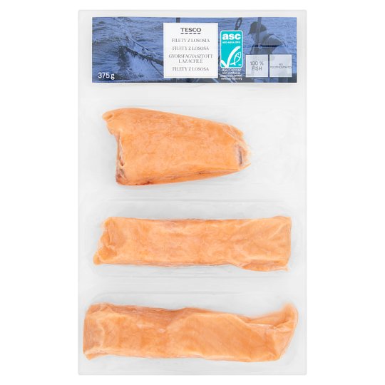 Tesco gyorsfagyasztott atlanti lazacfilé 375 g