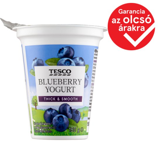 Tesco zsírszegény áfonyás joghurt 150 g