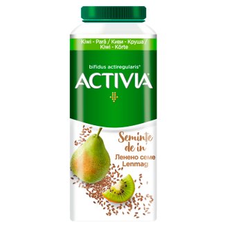 Danone Activia zsírszegény, élőflórás, körte- és kiwiízű joghurtital lenmaggal és gabonákkal 320 g