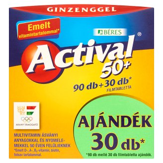 Béres Actival 50+ filmtabletta 90 + 30 db 150 g
