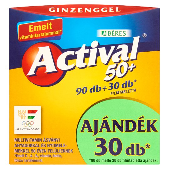 Béres Actival 50+ filmtabletta 90 + 30 db 150 g