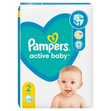Pampers Active Baby Pelenka, Méret: 2, 43 db, 4kg-8kg
