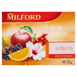 Milford 6 gyümölcsös tea 40 filter 100 g