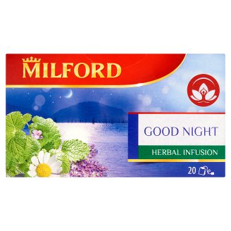 Milford Herbal Infusion Good Night alvást segítő alpesi gyógynövénytea 20 filter 24 g