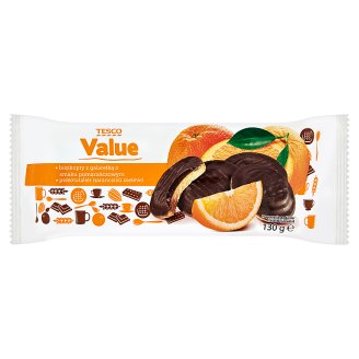 Tesco Value piskótatallér narancsízű zselével 130 g