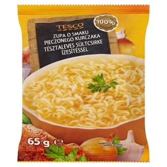Tesco tésztaleves sültcsirke ízesítéssel 65 g