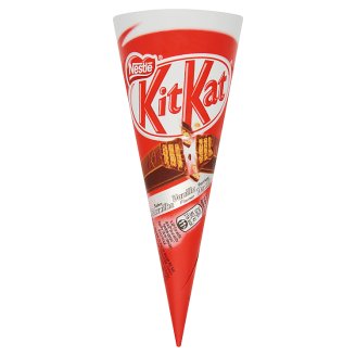 Nestlé KitKat vaníliás és csokoládés jégkrém csokoládéízű öntettel közepén KitKat szelettel 110 ml