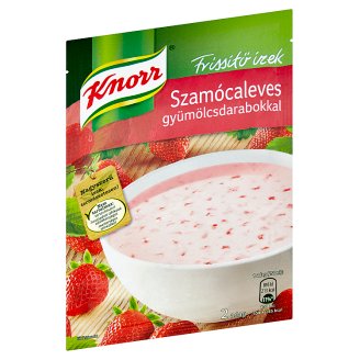 Knorr Frissítő ízek szamócaleves gyümölcsdarabokkal 45 g