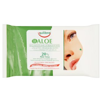 Equilibra Aloe sminklemosó kendő 25 db